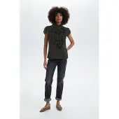 Saint tropez Liljasz Ss Shirt - Black - XS