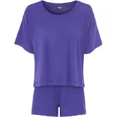 LASCANA Pyjamashortsit violetinsininen