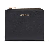 Calvin Klein Foil Logo Dbl Zip Cardcase - Black - ONE SIZE