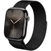 Crong Milano Steel - Apple Watch 42/44 mm stainless steel strap (black)