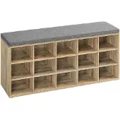 Vasagle Kenkäteline, 30x105x48 cm, Ruskeanharmaa, Pink, LHS15WT, 30x105x48 cm, Pruun-Hall