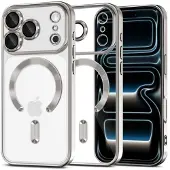 Tech-Protect iPhone 17 Pro MagFlex -kotelo - MagSafe-yhteensopiva - Kirkas / Hopea
