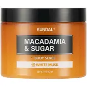 Kundal Macadamia & Sugar White Musk sokerikuorinta sisältää sheavoita 550 g