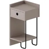 Kalune Design Kalune_Desig Bedsd Tbl Siriusleft L. Brwn 30X32x61
