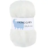 Viking Garn Mohrino 50 g White 500