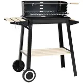 Progarden Puutarhagrilliteline 83x45.5x86.5CM MUSTAA