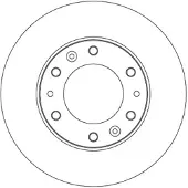 TRW Jarrulevy (1kpl) DF6805S