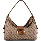 GUESS Camden Shoulder Bag - Beige - ONE SIZE