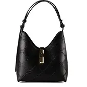 Furla Goccia Olkalaukku Nahka 25 cm Musta