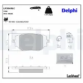 Delphi Jarrupalasarja (4kpl), levyjarru LP3848LC