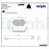 Delphi Jarrupalasarja (4kpl), levyjarru LP4018