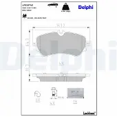Delphi Jarrupalasarja (4kpl), levyjarru LP3367LC