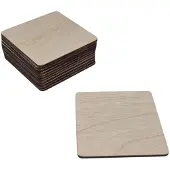 Playwood Plywood Square Coasters 12 pieces