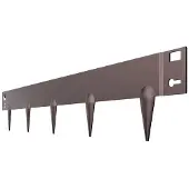 DUOKU Puutarha-aita Teräksestä--Metalliset Maisemoinnin Aidat-Pakkaus 5-990 x 156 mm-Ruosteenkestävä-Keasy Asennus
