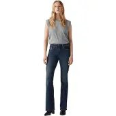 Levi's Farkut '726 High Rise Flare' tummansininen