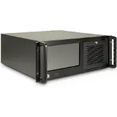 Inter-Tech 4U-4460 TFT, Teline, Palvelin, Musta, ATX, EATX, mikro ATX, Mini-ITX, 4U, 12,5 cm (88887317)