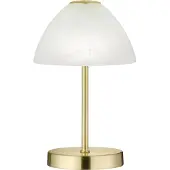TRIO LED-pöytävalaisin Trio Queen Ø150x240 mm mattamessinki