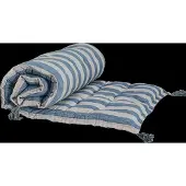 Lene Bjerre Felima Mattress 190X70X7 Cm. Linen/Blue - Beige - 190X 7X 70CM