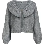 Object Objdenisi L/S Lo Knit Cardigan Noos - Grey - XS