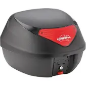 Kappa Moto monolock takalaukku 29l musta punaisilla heijastimilla