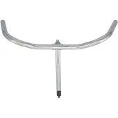 Ergotec Holland Lenker NSU -ohjaustanko Ø22,2 mm 565 mm / 300 mm varsi hopea