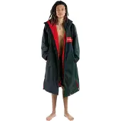 Dryrobe Advance Long Sleeve Surf Poncho black red remix Koko S