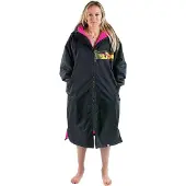 Dryrobe Advance Long Sleeve Surf Poncho black pink camo remix Koko M