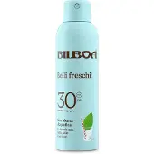 Bilboa Belli Freschi aurinkosuojasuihke sisältää piparminttua SPF 30 150 ml