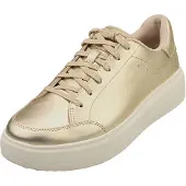 FitFlop Rtg Metallic-Leather Sneakers - Gold - 36