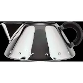 Alessi Cream Jug I 18/10 Polerat Stainless Steel Och Pa - Black - D10.5CM