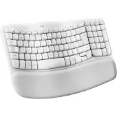 Logitech Wave Keys, langaton ergonominen näppäimistö, luonnonvalkoinen