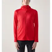Haglöfs Women's Korp Mid Hood Bright Red Välikerrospuserot S