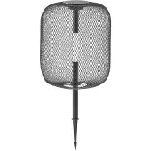 LUCANDE LED-aurinkokäyttöinen maakiinnitteinen valaisin Faylen, musta, IP65 Faylen , himmennettävä, Musta, Metalli, Design