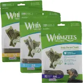 Whimzees - Pehmeät arvopussit S, 28-pakkaus, 420g. - Koirat - Koiran herkut ja puruluut - Palkitsemisherkut
