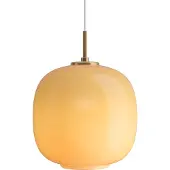 Louis Poulsen VL45 Radiohus kattolamppu Ø25 cm Brass-amber glass