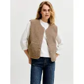 JJXX Jxvera Teddy Vest Otw Noos - Beige - S