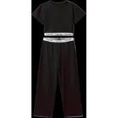Calvin Klein Knit Pj Set (Ss+Pant) - Black - 128-140