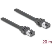 DeLOCK 90676, 20 m, Cat6, RJ-45, RJ-45, Harmaa