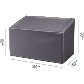 Platinum Oleskelutilan penkin päällinen HB 180x100xK65/90 Antrasiitti