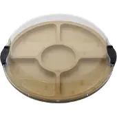 Farberware - Build-a-Board Tarjoiluastia kannella 35,5 cm Kirkas/Bambu