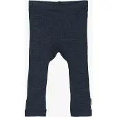 Mikk-Line Lasten Leggingsit Merinovilla, Melange Blue Nights, 128