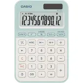 Casio MS-20YC pöytälaskin - 12 numeroa - vaaleanvihreä