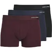 Jack & Jones Bokserishortsit laivastonsininen / viininpunainen / musta / valkoinen