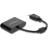 DeLOCK 63000, 0,18 m, USB Type-C, HDMI + USB Type-C, Uros, Naaras, 1.4/2.2