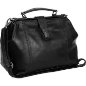 The Chesterfield Brand Wax Pull Up Lääkärilaukku Nahka 32 cm Musta
