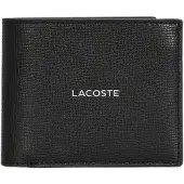 Lacoste Ossian Lompakko RFID-suoja Nahka 12 cm Musta