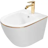 REA Carlo Mini White Gold Edge seinälle ripustettava bidee