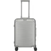 Travelite Next 4-pyöräinen käsimatkatavara, Alumiini, 55 cm Harmaa