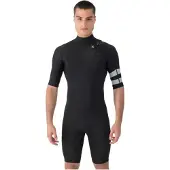 Hurley Advant 2/2 Mm Springsuit Lyhythihainen Shorty-märkäpuku Selkävetoketjulla