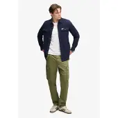 Superdry for man. M7011511A Green Slim Taper cargo pants (34/32), Casual, Cotton